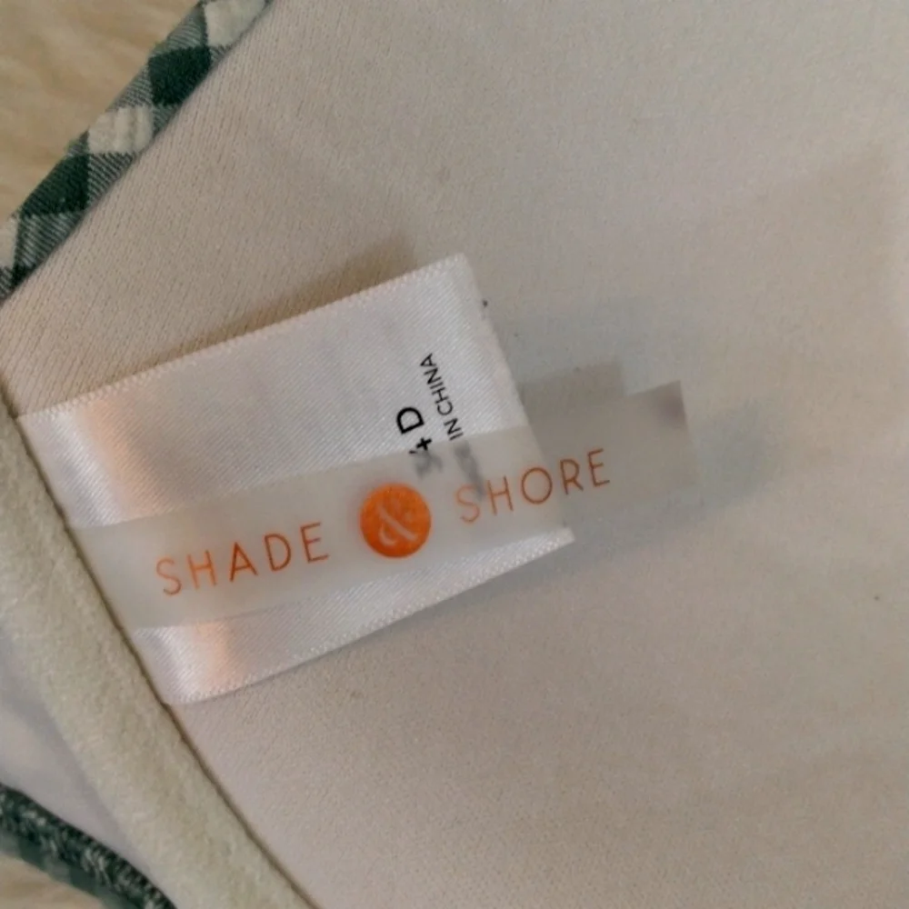 Shade & Shore Green Check Bikini Top - Picture 4 of 5